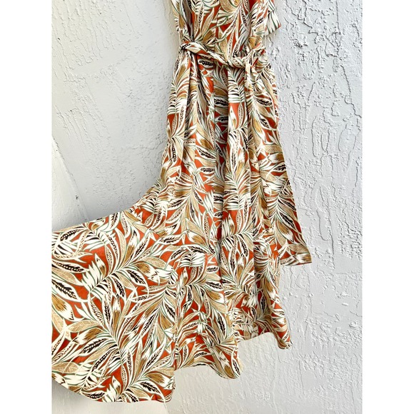 Alexis Strapless Ruffle Printed Faina Midi Dress Multicolor Women's medium - Picture 5 of 9